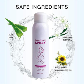 Silky Beauty Spray, Quick and Painless Hair Removal Spray Foam for Legs, Arms, Underarms, Chest Skin Care